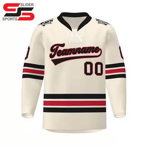 เสื้อเจอร์ซีย์เล่นฮ็อกกี้น้ำแข็งผ้าโพลีเอสเตอร์ตาข่ายออกแบบได้ตามต้องการสำหรับผู้ชาย - Product Image 1