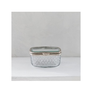 Nouvelle boîte à bijoux décorative en laiton et verre, design personnalisé, taille sur mesure, ARTINCO AIC-034, exportateur en gros - Product Image 4