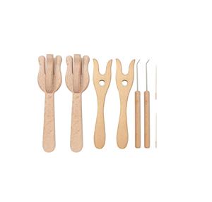 Aiguilles à tricoter circulaires sur mesure en bois d'érable disponibles avec gravure de logo - Product Image 1