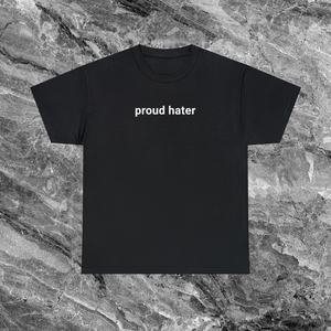 เสื้อยืด Proud Hater แขนสั้น คอกลม สำหรับผู้ใหญ่ ของขวัญส่งเสริมการขาย - Product Image 1