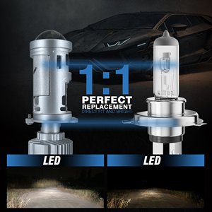 GH04 50W 26000LM H4 6500K Phares LED 12V Lentille de projecteur Moto Auto Voiture Hi/Lo Ajustement universel A3 A4 A1 - Product Image 4