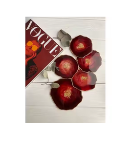 Dessous de verre en résine au look tendance pour fêtes et célébrations feuille concevant des produits de qualité exclusifs - Product Image 6