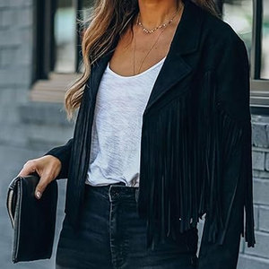 Chaquetas de Moda para Mujer Hechas en Fábrica a Precio Económico, Chaquetas Occidentales para Damas con Logotipo Personalizado Impreso al por Mayor - Product Image 2