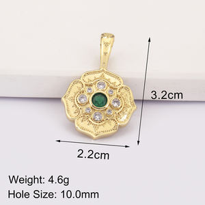 Collezione di Ciondoli Art Deco all'Ingrosso, Placcati in Oro/Argento con Pietre Preziose, Charm Retrò per Bambini, Importatori e <span class=keywords><strong>Distributori</strong></span> - Product Image 4