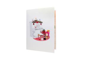 Hecho a mano personalizado 3D Pop-Up 'Feliz Navidad' papel artesanal invitación de negocios regalos de boda artesanías - Product Image 6