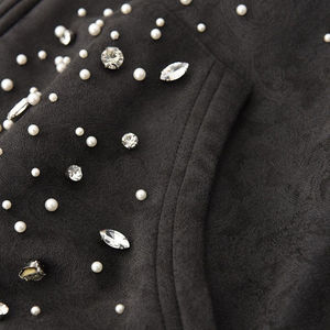 Sweat à capuche personnalisé pour homme avec strass, sweat à capuche coupé et cousu, lavage à l'acide, pull oversize, appliqué, patchwork, sweat à capuche pour homme avec strass - Product Image 5