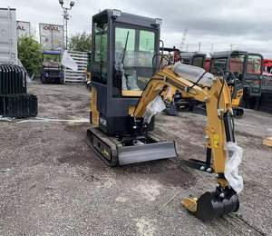 High Performance High-top HT12 Mini Excavator 1.2 Ton Crawler HT18 Mini Excavators with Blade Bucket and Roof Free For Sale HT10 - Product Image 1