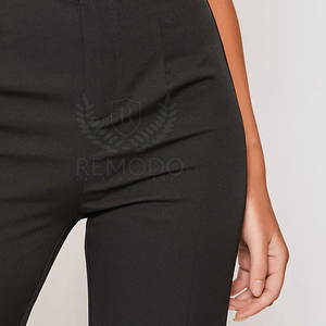 Pantalones Acampanados para Mujer al por Mayor, Cintura Alta Elástica, Ajustados, Frente Plano, Casuales y de Oficina, Venta al por Mayor - Product Image 2