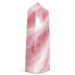 Grande tour en quartz rose naturel, obélisque en cristal rose, gravé, écologique, de haute qualité, pierre de guérison, générateur, décoratif - Product Image 6