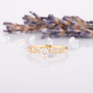 แหวนพลอยบุษราคัมสีขาวสำหรับผู้หญิงเครื่องประดับเงินสไตล์ Boho 925สเตอร์ลิงเงินแฮนด์เมดของขวัญสำหรับเธอ - Product Image 4