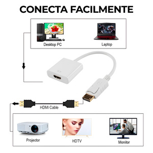 Convertidor Adaptador de Video 4K de DisplayPort a HDMI, Divisores y Convertidores de Video - Product Image 6