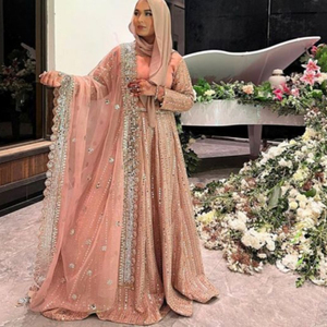 Stylish <b>Blouse</b> Lehenga Dress for Parties Heavy Embellishment Crystal Glass Beads Dabka Embroidery Lace Button for Formal Wear - Product Image 1