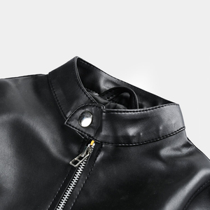 แจ็กเก็ตหนังของเด็กพรีเมี่ยมแบบตั้งได้เสื้อแจ็กเก็ตหนังให้ความอบอุ่นสำหรับเด็กชายเด็กหญิงเสื้อแจ็กเก็ตมีสไตล์ออกแบบได้ตามต้องการ - Product Image 4