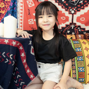 T-shirt unisexe à col rond et manches courtes Ultifresh pour enfants, été, décontracté, uni, 100 % polyester, respirant, certifié écologique, séchage rapide - Product Image 4