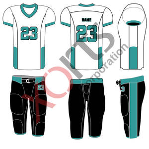 Suministro directo de fábrica, uniformes de fútbol americano personalizados, camiseta, diseños gratuitos, camiseta, pantalón de impresión por sublimación, ropa colorida - Product Image 1