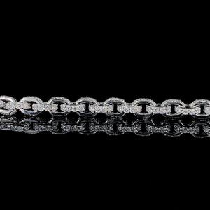 Iced Out Moissanite Diamond Bracelet 925 Sterling Silver Diamond Bracelet Hip Hop Jewelry - Product Image 2