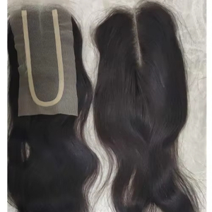 FH HD Lace 5x5อินเดียเรมี่ผมดิบมนุษย์ส่วนหน้าโปร่งใสปิดนุ่มเป็นมิตรกับสิ่งแวดล้อมน้ำหนักเบาสำหรับคลื่นน้ำ - Product Image 1