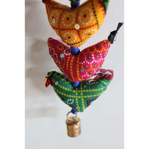 สายแขวนประตูตกแต่งสไตล์โบโฮผ้าฝ้ายหลากสี งานฝีมือถักมาคราเม่หวายแขวนผนัง สำหรับงานศิลปะตกแต่งบ้าน ขายส่ง - Product Image 2
