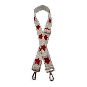 Sangle de sac étanche écologique réglable faite à la main de luxe perles de rocaille d'étoile broderie Style indien broderie perlée - Product Image 4