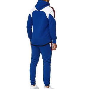 Survêtement à capuche pour homme, ensemble de jogging avec veste et pantalon de survêtement, deux pièces - Product Image 3