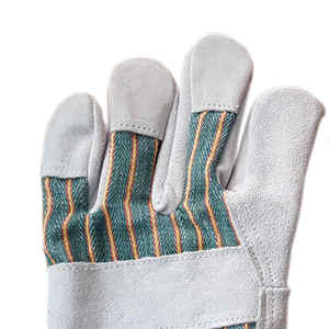 Nouveau produit tendance Gants de travail canadiens Gants de travail de sécurité antidérapants en cuir respirant avec doublure en coton et manchette caoutchoutée - Product Image 3
