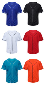 เสื้อยืดเบสบอลสำหรับผู้ชายเสื้อซอฟต์บอลแบบติดกระดุมเสื้อระบายอากาศได้ดี - Product Image 3