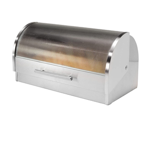 New Model Customized <b>Vintage</b> Style Metal Bread <b>Box</b> With Lid Food Storage - Product Image 4