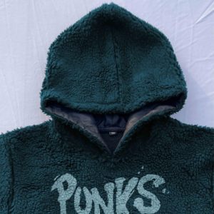 Pull à capuche en polaire Sherpa de qualité supérieure pour hommes, design unique, motif numérique, poche 100% coton, hiver, teint uni - Product Image 3