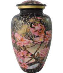 Keepsouvenir peinture bleue WUTH fleur crémation URN funérailles crémation METAL URNS fabrication d'urnes de crémation - Product Image 2