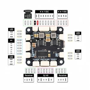 XFlight Hobby ICM42688P F722 FC(60/80A 4in1 브러시리스 ESC 30X30mm 포함) 프리스타일 RC 드론 부품 FPV 비행 컨트롤러 스택 - Product Image 4