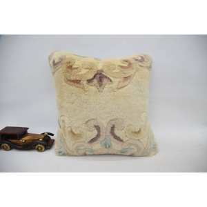 หมอนผ้าแคนธ่าขนสัตว์สีเบจผ้าแคนต้าสุดหรู16x16นิ้วหมอนอิงลายดอกไม้แนววินเทจฟฟูมสำหรับปูพื้นผ้าทอ18X18ตาราง - Product Image 1