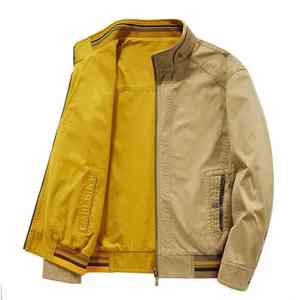 Chaqueta Bomber Delgada de Último Diseño 2025, Chaqueta de Verano Delgada con Cuello Alto y Logotipo Frontal para Hombre, Reversible - Product Image 5