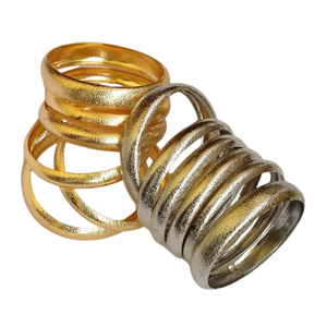 จัดส่งที่รวดเร็ว การออกแบบที่กําหนดเอง กําไลทองและเงินโบราณ ชุด Churiyan | กําไลผู้หญิงคุณภาพต่ําราคาสําหรับใช้ประจําวัน - Product Image 1