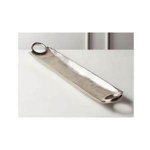 Plateau de service alimentaire en aluminium de meilleure qualité pour la vaisselle en forme rectangulaire Offre Spéciale, meilleur plateau de service de fruits avec plaqué or pour la vaisselle - Product Image 6