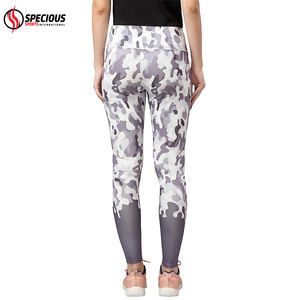Leggings de yoga pour femmes personnalisés par sublimation, taille haute, longueur intégrale, uni, extensible dans les quatre sens, respirant, léger, pantalon de sport - Product Image 2