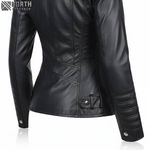 Chaqueta Bomber de Cuero Genuino Unisex, Holgada y a la Moda, con Patrón de Camuflaje y Cierre de Cremallera Frontal para Invierno, Precio Bajo - Product Image 4