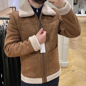 แจ็กเก็ตหนังสำหรับผู้ชายแจ็กเก็ตหนังสำหรับฤดูหนาวดีไซน์ใหม่ - Product Image 4