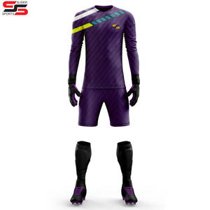 Vente en gros d'uniforme de gardien de but de football imprimé par sublimation personnalisé uniforme d'équipe de football scolaire à séchage rapide vêtements de football - Product Image 4