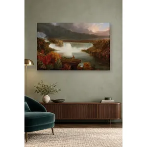 Fida Thomas Cole Imprimé sur toile des chutes de Niagara en automne - Product Image 4