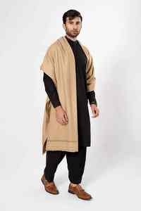 Chal de Lana Suave para Hombre, Transpirable, 300g, Cálido para Invierno, Color Sólido Tradicional, para Oficina - Product Image 4