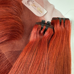 Extensions de cheveux humains vierges vietnamiens, tissage de cheveux raides et soyeux, double trame, cuticules alignées, de la marque Sun Hair Company - Product Image 2