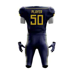 Diseño personalizado de fútbol americano Jersey tackle sarga cosido nombre del equipo número duradero tejido de poliéster - Product Image 3