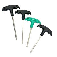 Kunci Hex T-Handle Torsi Tinggi, Alat Tangan Presisi Baja, Ujung Datar Metrik, Langsung dari Pabrik, Tahan Lama