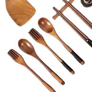 Juego de utensilios de madera ecológicos sostenibles al por mayor de Vietnam 100% Natural buen precio - Product Image 1