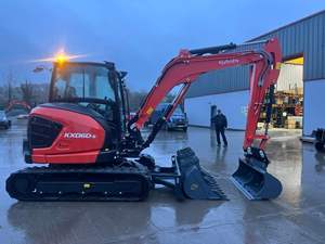 Prix usine – Nouvelle pelle hydraulique KUBOTA KX060-5 de 6 tonnes multi-usages pour travaux de construction avec cabine fermée de luxe, prête à être expédiée en France - Product Image 4