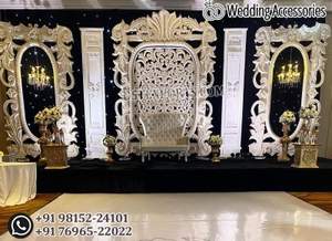 Cadre mural élégant et moderne pour bougies en métal, magnifique décoration des coulisses pour les mariages, produit de panneau - Product Image 4