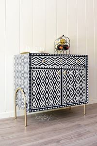 Incrustaciones de hueso FURINUTER VISUAL, artesanía contemporánea de lujo, tradición personalizada y mesita de noche, incrustaciones de hueso, sala de estar DE LA India - Product Image 4