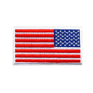 Embroidered Country Flag Patch Custom National Badge Iron On or Sew On for Clothes <b>Hats</b> <b>Bags</b> - Product Image 2