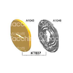 PLACA DE LATÓN Art. KT037 para doble mapa - Product Image 1