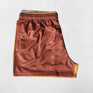 Venta al por mayor de diseño personalizado barato pantalones cortos de rugby del oeste con bolsillos sublimación impresa pantalones cortos de fútbol para hombres y jóvenes - Product Image 4